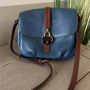 Vintaged Dooney & Bourke Teal Blue Crossbody Bag